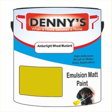 Dennys Emulsion Walls Paint - Amberlight Wheat Mustard