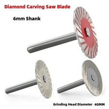 *1pc 6mm Shank Circular Saw Blade Wood Metal Stone Cutting Discs With Mandrel *
