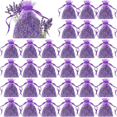 30 Pack Lavender Sachets Bags Bulk for Drawers and Closets Home Fragrance Sachet