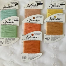 Rainbow Gallery Needlepoint Embroidery Thread Lot of 7 Splendor Spring Colors