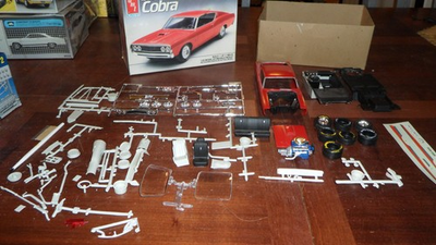 #ad Vintage AMT 1969 Ford Torino 428 Cobra Jet CJ 1 25 Model Kit 6893 $19.99