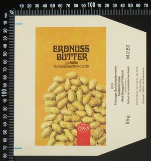 Set of 4 Original Vintage TSW (Germany) 95g Filled Chocolate Wrappers 1970s?