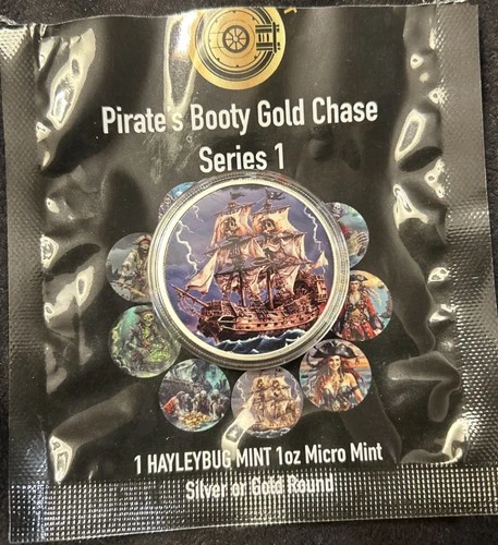 Pirates Booty Hayleybug Mint 1oz Colorized .999 Silver Maelstrom Maiden 397/400