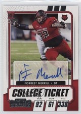 2021 Panini Contenders Draft Picks College Ticket Forrest Merrill #263 Auto 0sm9