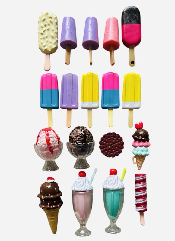 18pcs Our Generation Doll Ice Cream Bar Popsicle On A Stick Sweet Stop Play Food