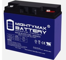 Mighty Max 12V 22AH GEL Battery Replaces Jump N Carry JNC105, JNC110, JNC1224
