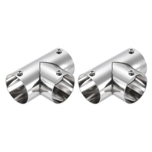 Conector T de 3 Vías 32mm Acero Inoxidable 2 Piezas