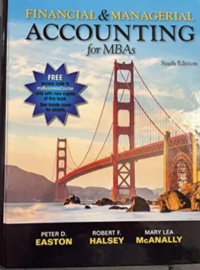 Financial & Managerial Accounting for MBAs 6th Ed. | eBay