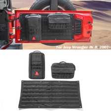For Jeep Wrangler Jk Jl 2007 Tailgate Storage Bag Tool Kit Organizer Pockets
