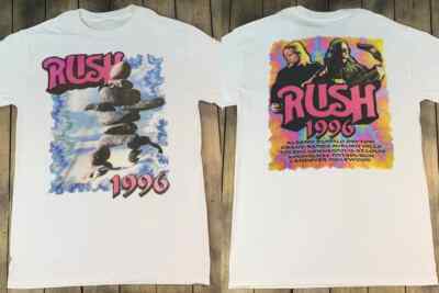 Rush Test for Echo Tour 1996 T-Shirt, 1996 Rush Tour Double Sided T-Shirt