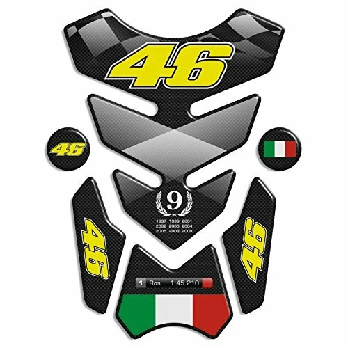 TANKPAD PARASERBATOIO COMPATIBILE CON MOTO Valentino Rossi 46 12,7x19 Tank Pad