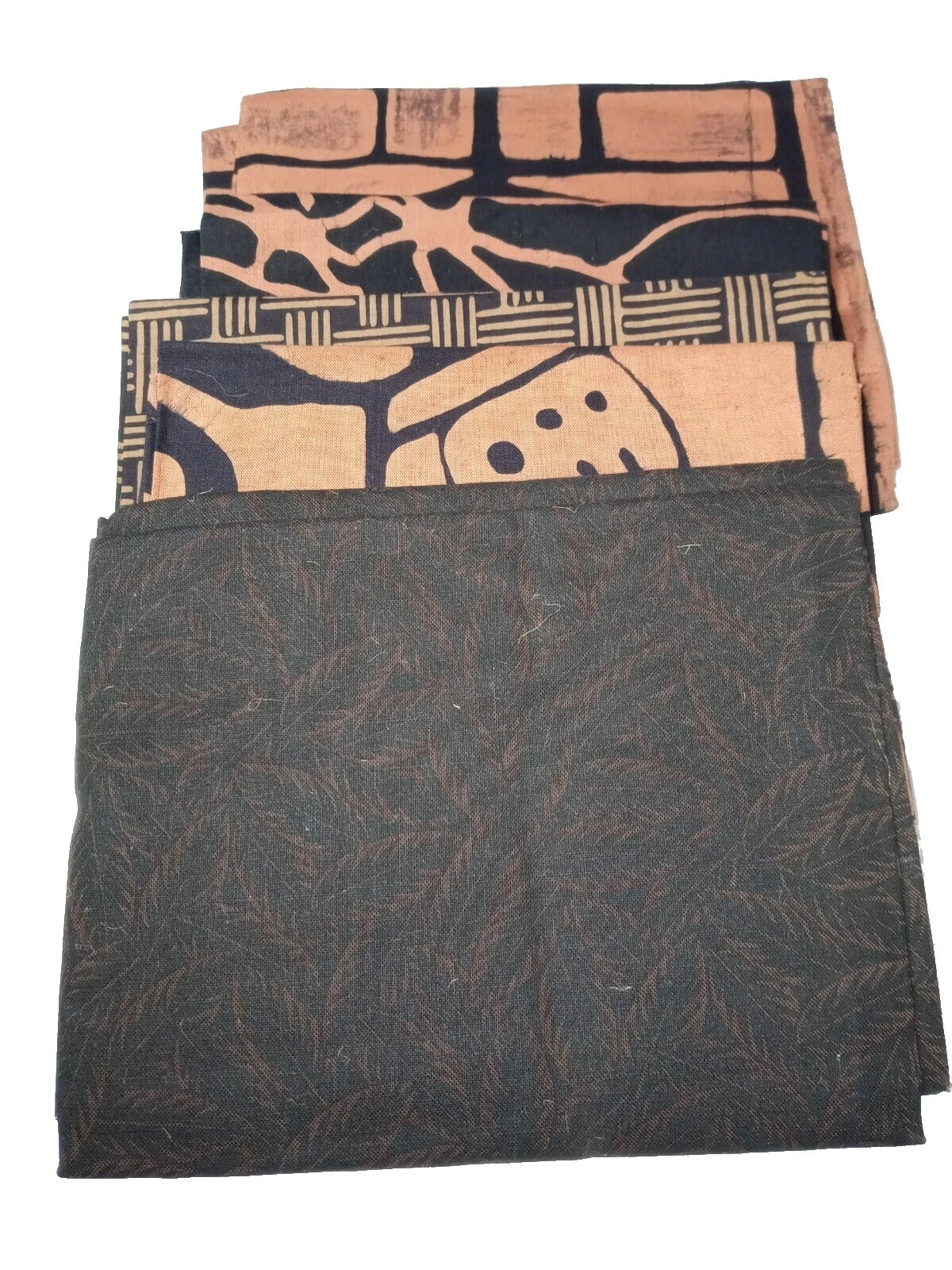 四分之一码面料捆绑包黑色几何图案工艺面料