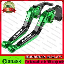 Foldable retractable brake clutch levers for kawasaki zx6r /636 ninja zx6r 07-18