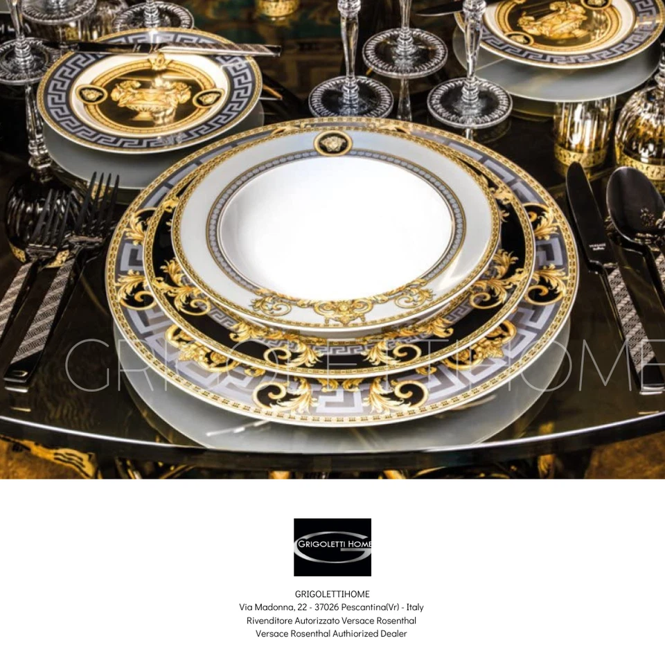 Versace Rosenthal - Prestige Gala - Set 6 Teller Flach / Butter Cm 10 - In 4.09 - Bild 3 von 4