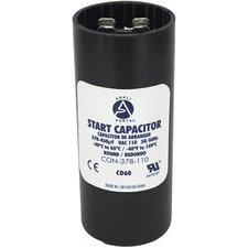 Appli Parts motor start capacitor 378-450 Mfd (microfarads) uF 110-125 VAC unive