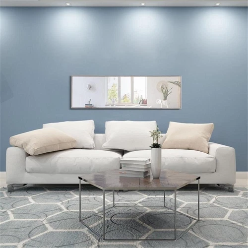 Elegant Decor Monet 60" x 18" Rectangle Metal Frame Mirror in Silver - Picture 14 of 14