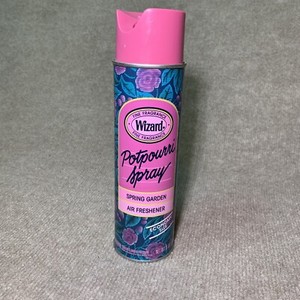 Vtg 90 Wizzard Potpourri Fragrant Spray Spring Garden Odor Eliminator 15oz 90%