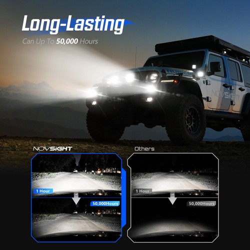 NOVSIGHT 3 inch LED Work Pods Lights Fog Beam Offroad For Driving Jeep Truck SUV - Picture 7 of 13