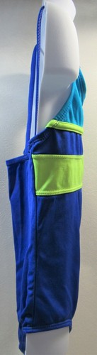 Traje de baño de una pieza para niña talla mediana azul - Imagen 4 de 8