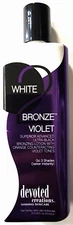 Devoted Creations White 2 Bronze Violet Ultra Black Bronzer Tanning Lotion 8.5oz