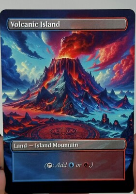 Volcanic Island Proxy Card with Custom designed art
