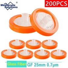 Glass Fiber (GF) Membrane Filtration Syringe Filter,0.7um,25 mm,Lab Non-Sterile