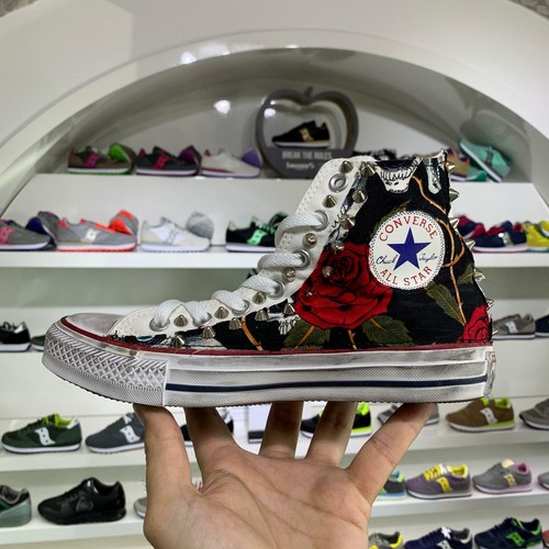 Converse All Star Teschio Rosa Rossa Bianche Vintage [Prodotto  Personalizzato] 1 | eBay
