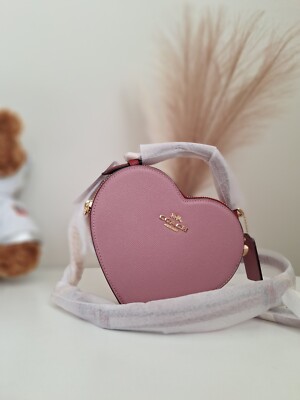 NWT Coach Heart Crossbody In Colorblock C6952 Authentic | eBay
