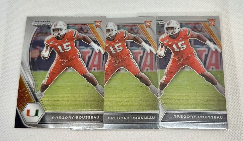 2021 Panini Prizm Draft Picks Gregory Rousseau RC Rookie Buffalo Bills #144 Lot