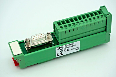Phoenix Contact 2959560 UM25-D9SUB/B/FRONT/Q