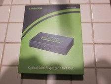 Linkfor Optical Toslink SPDIF Splitter Switcher 3 In 2 Out NK-T31 ULK024 New