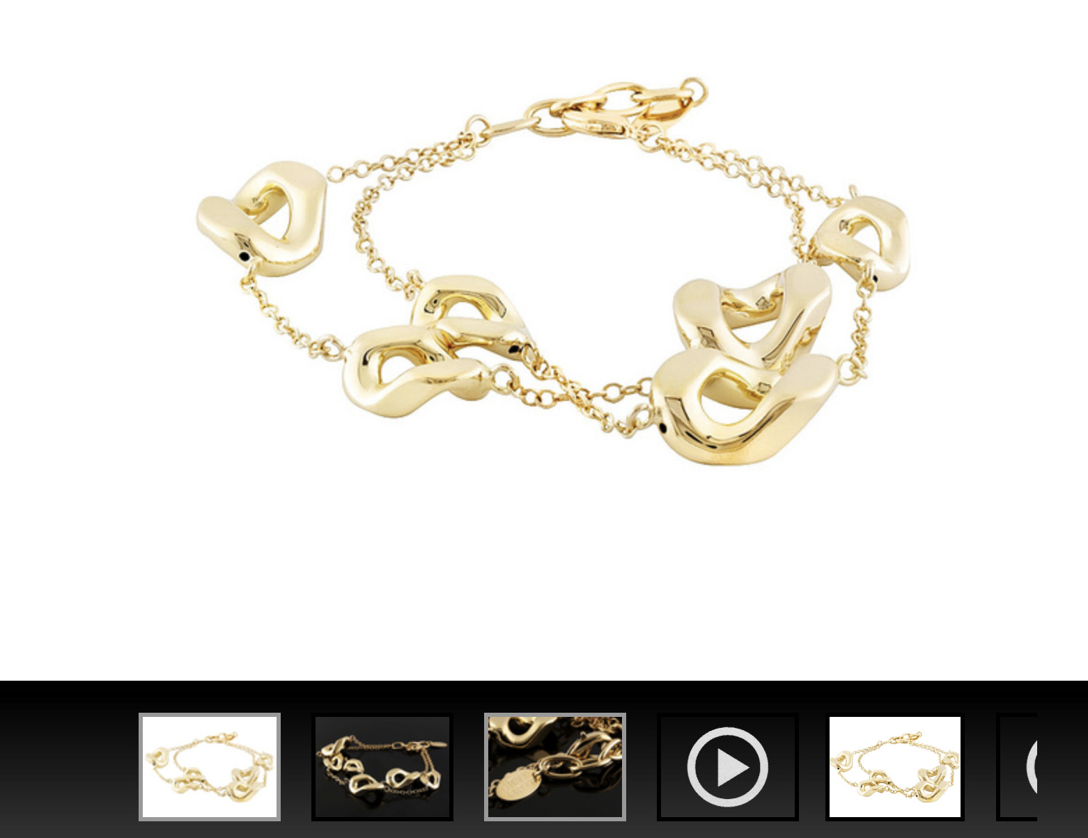 Многожильное колье Moda Al Massimo из 18-каратного золота и бронзы с полым канатным соединением 34