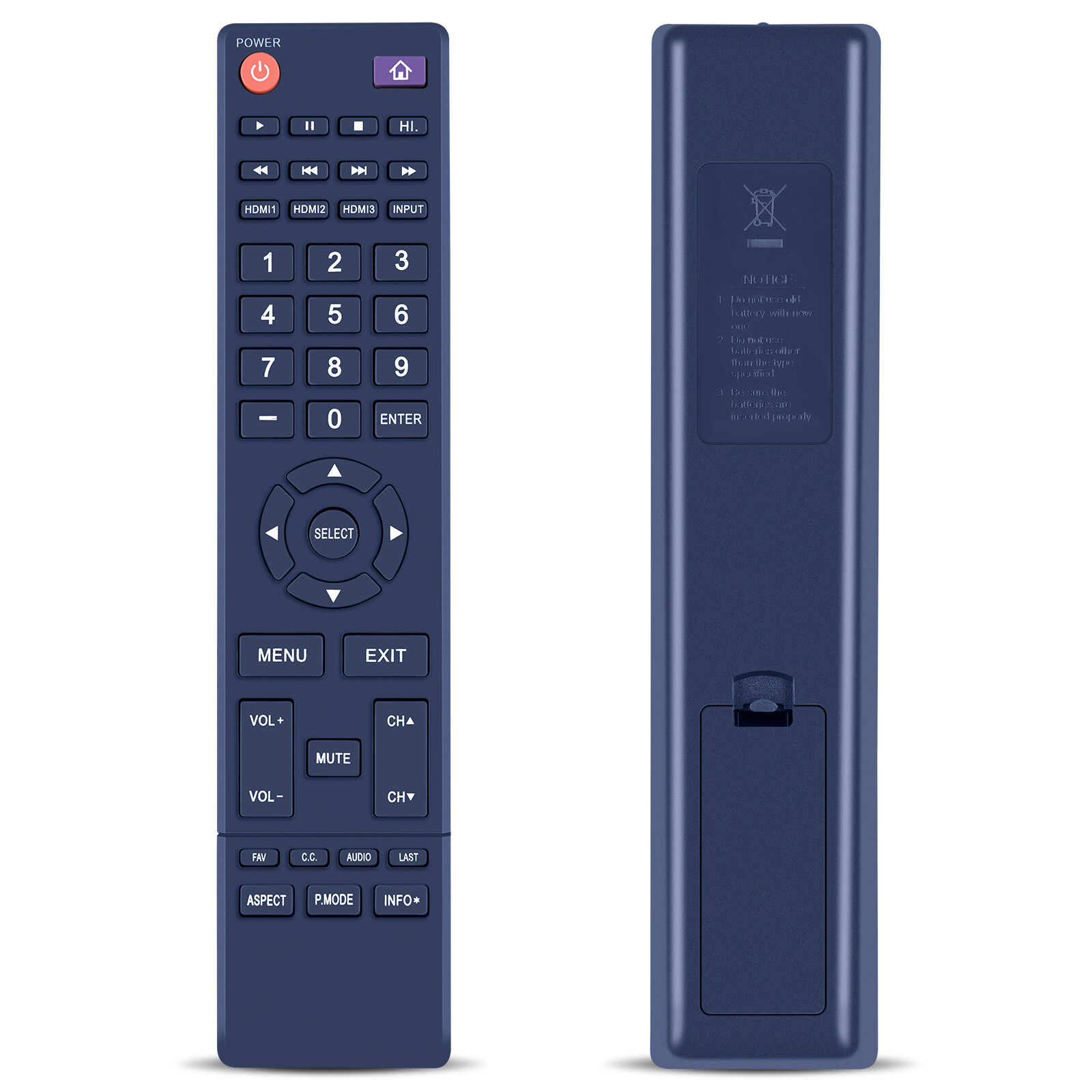 Remote Control For Hitachi TV LE32E6R9 LE50A6R9A LE32A509 LE39A309 LE43A509
