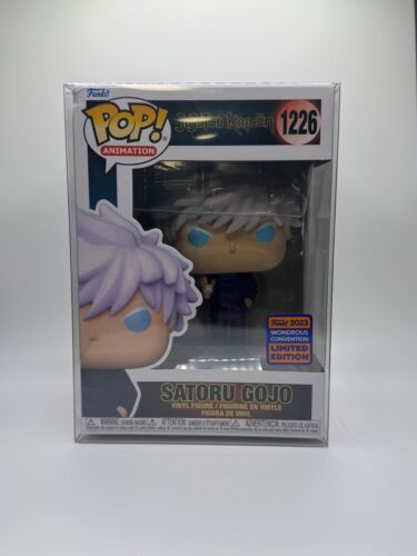 Funko Pop Animation 1226 Satoru Gojo Shared Sticker Wondrous Con W/Protector