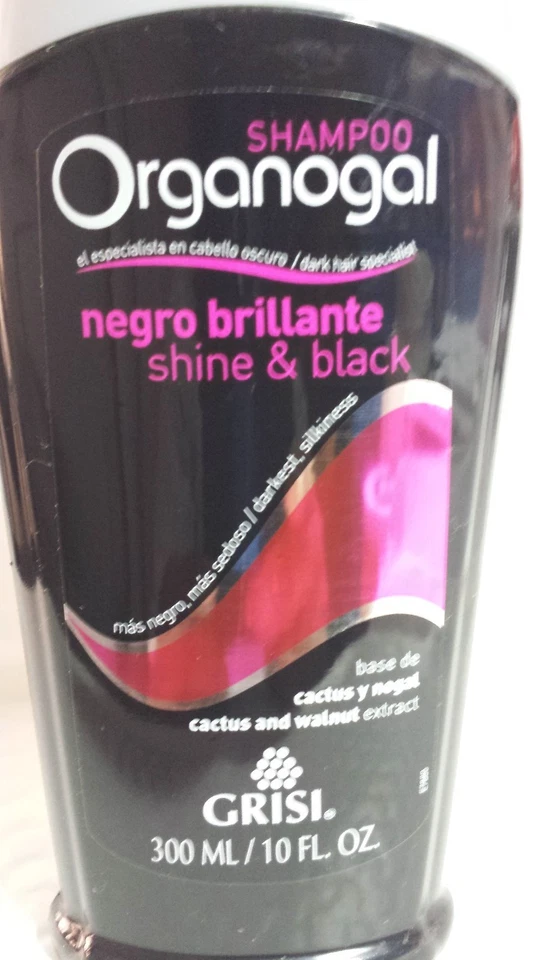 CHAMPÚ ORGANOGAL BRILLO Y NEGRO 10 FL OZ NO MÁS GRIS O BLANCO 100 % RARO Foto 3 de 3