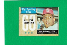 1968 Topps #362 Orlando Cepeda AS Cardinals MINT High Grade Beauty!  