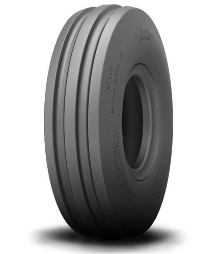 One New 4.50-10 Bridgestone 4 ply 3-Rib Front Tractor Tire & Tube 450 10 - Picture 2 of 2
