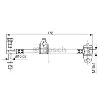 Bosch Bremsschlauch Vorne Rechts FüR Ford Transit Pritsche/Fahrgestell