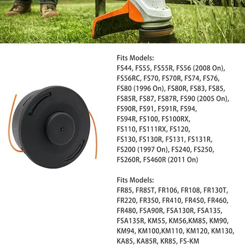 Testina antiurto decespugliatore 25-2 per Stihl FS55C FS55R FS55RC FS56C FS 56RC FS44R US STOCK - Foto 5 di 12