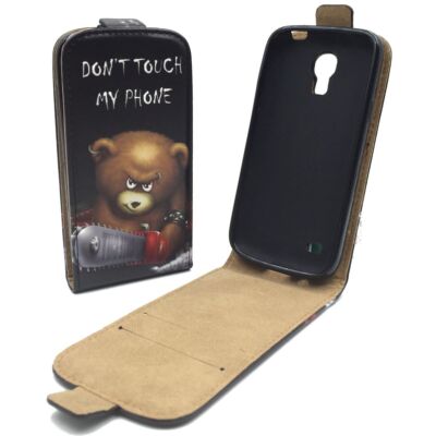 Handyhülle für Samsung Galaxy S4 Mini Schutztasche Wallet Cover 360 Case Schwarz