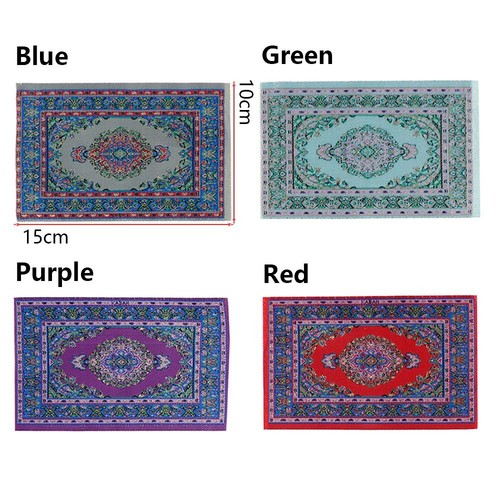 Furniture Eyes Of Persia Doll Accessories Miniature Woven Rug Dollhouse Carpet - Picture 2 of 13