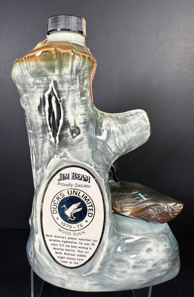 Jim Beam 1975 Wood Duck Ducks Unlimited Limited Edition Decanter