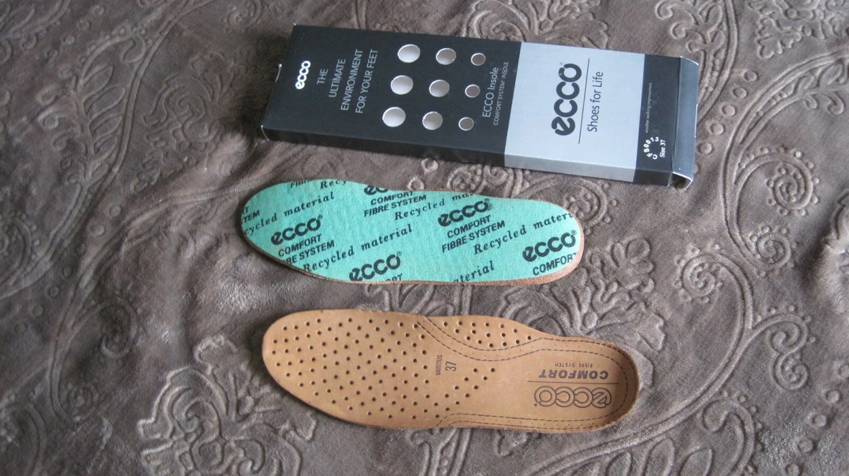 ECCO IN Comfort Fiber System Leather Insole size 37 eBay