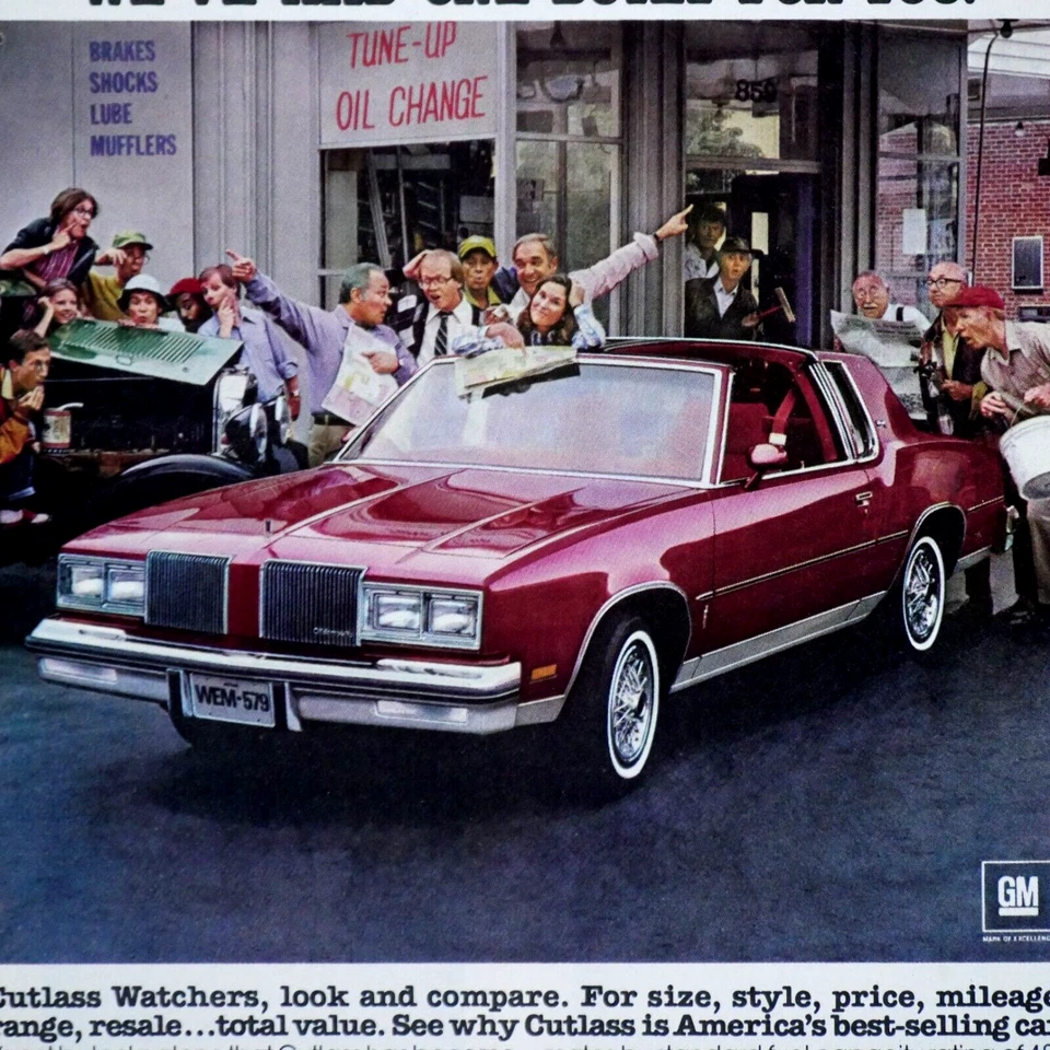1980 Oldsmobile Cutlass Vintage Original Print Ad 8.5 x 11" - Image 2 of 3