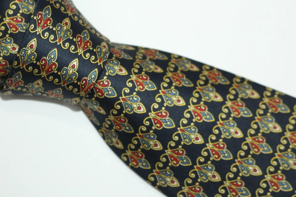 Corbata de seda ENRICO Made in Italy F58427 Foto 3 de 4