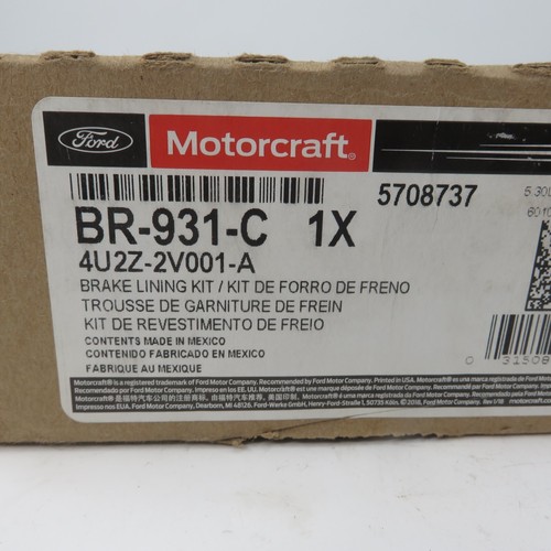 Ford OEM Brake Lining Kit Front 4U2Z-2V001-A Motorcraft BR-931-C - Picture 3 of 5