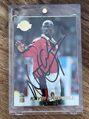 KEVIN CAMPBELL ON CARD AUTOGRAMM NOTTINGHAM FOREST eBay 1/1 PANINI no TOPPS - Bild 2 von 4