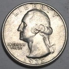 1935D Washington Silver Quarter. Nice AU