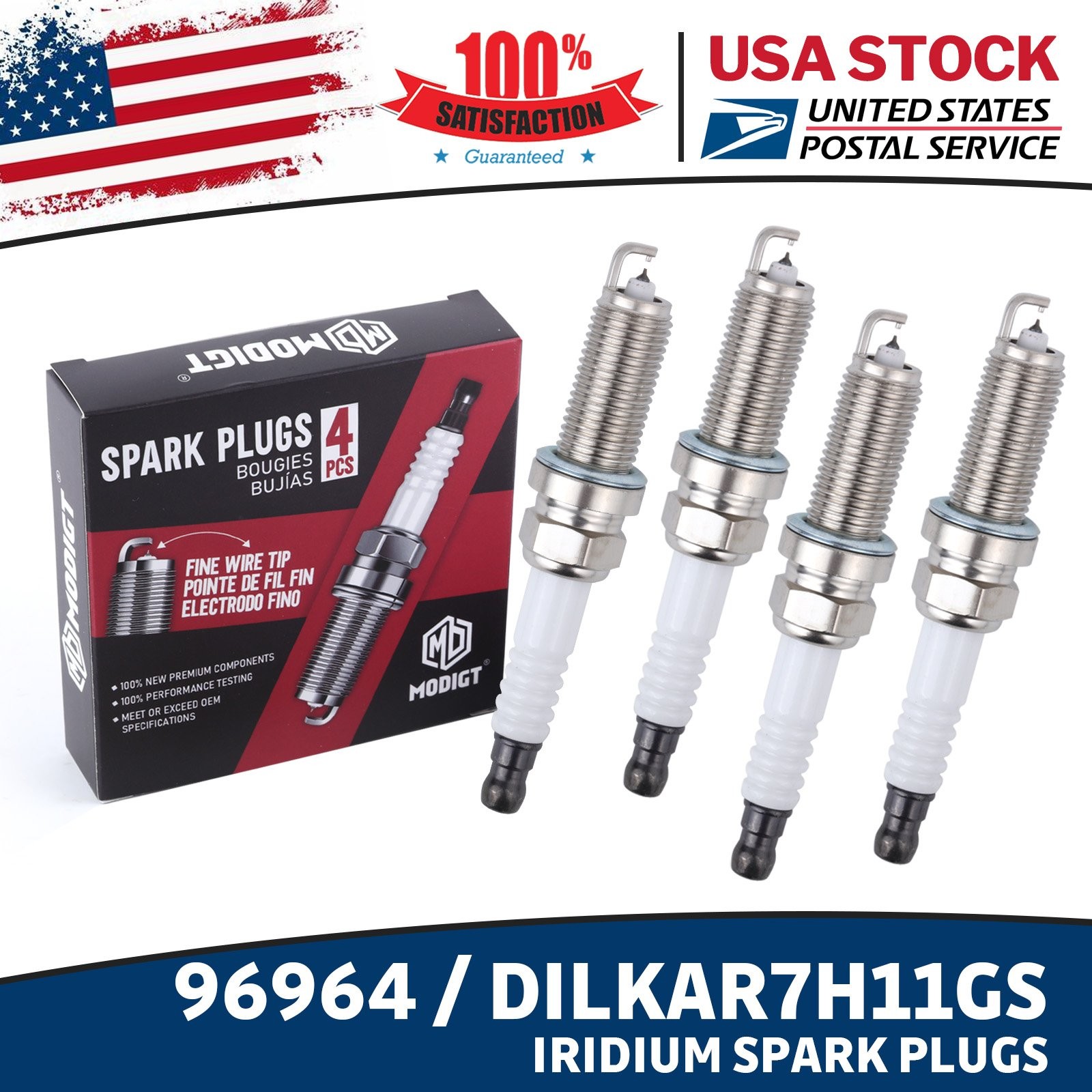4Pcs Iridium Spark Plugs For 2009-2015 Toyota Corolla 2009-2014 Matrix 1.8L NEW