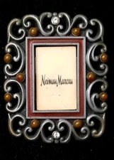Jay Strongwater / Neiman Marcus Mini Picture Frame with Swarovski Crystals 2 1/4